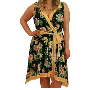 NWT Chetzu Faux wrap dress sz 16